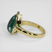 3.29 Ct. Multi Color Opal Ring, 14K Yellow Gold 4