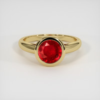 1.67 Ct. Ruby Ring, 14K Yellow Gold 1