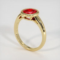 1.67 Ct. Ruby Ring, 14K Yellow Gold 2