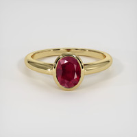 1.80 Ct. Ruby Ring, 14K Yellow Gold 1