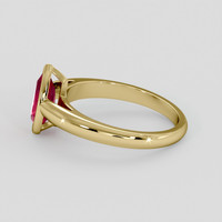 1.51 Ct. Pinkish Red Ruby Ring, 14K Yellow Gold 4