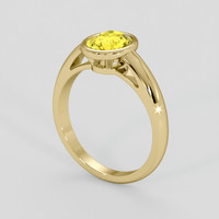 1.35 Ct. Yellow Sapphire Ring, 14K Yellow Gold 2