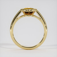 2.78 Ct. Yellowish Orange Sapphire Ring, 14K Yellow Gold 3