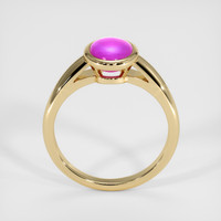 2.20 Ct. Purple Sapphire Ring, 14K Yellow Gold 3