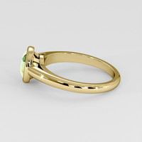 0.99 Ct. Bluish Green Sapphire Ring, 14K Yellow Gold 4