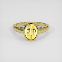 3.02 Ct. Yellow Sapphire Ring, 14K Yellow Gold 1