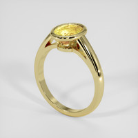 3.02 Ct. Yellow Sapphire Ring, 14K Yellow Gold 2