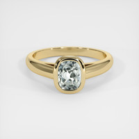 0.94 Ct. Sapphire Ring, 14K Yellow Gold 1