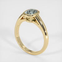 0.94 Ct. Sapphire Ring, 14K Yellow Gold 2