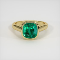 2.79 Ct. Emerald Ring, 18K Yellow Gold 1