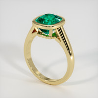 2.79 Ct. Emerald Ring, 18K Yellow Gold 2