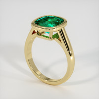 2.45 Ct. Emerald Ring, 18K Yellow Gold 2