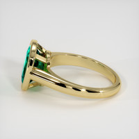 2.45 Ct. Emerald Ring, 18K Yellow Gold 4