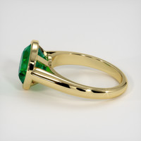 3.42 Ct. Emerald Ring, 18K Yellow Gold 4