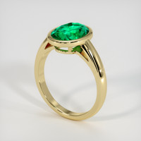 2.29 Ct. Emerald Ring, 18K Yellow Gold 2