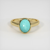 1.30 Ct. Gemstone Ring, 18K Yellow Gold 1