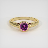 0.88 Ct. Gemstone Ring, 18K Yellow Gold 1