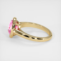 3.34 Ct. Pink Sapphire Ring, 18K Yellow Gold 4