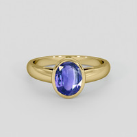 2.65 Ct. Color Change Sapphire Ring, 18K Yellow Gold 1