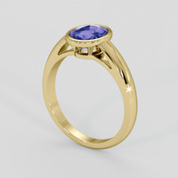 2.65 Ct. Color Change Sapphire Ring, 18K Yellow Gold 2