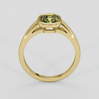 1.86 Ct. Yellowish Green Sapphire Ring, 18K Yellow Gold 3