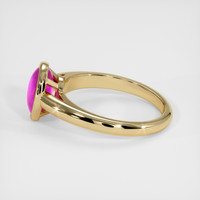 2.20 Ct. Purple Sapphire Ring, 18K Yellow Gold 4