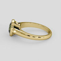 3.02 Ct. Green Sapphire Ring, 18K Yellow Gold 4