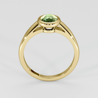 0.99 Ct. Bluish Green Sapphire Ring, 18K Yellow Gold 3