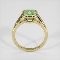 2.64 Ct. Yellowish Green Sapphire Ring, 18K Yellow Gold 3