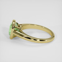2.64 Ct. Yellowish Green Sapphire Ring, 18K Yellow Gold 4