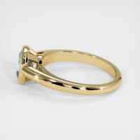 0.94 Ct. Sapphire Ring, 18K Yellow Gold 4