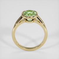 1.74 Ct. Yellowish Green Sapphire Ring, 18K Yellow Gold 3