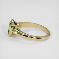 1.74 Ct. Yellowish Green Sapphire Ring, 18K Yellow Gold 4