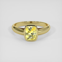 2.68 Ct. Yellow Sapphire Ring, 18K Yellow Gold 1