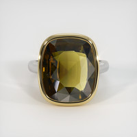 11.16 Ct. Gemstone Ring, 14K Yellow & White 1