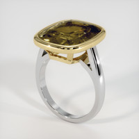 11.16 Ct. Gemstone Ring, 14K Yellow & White 2