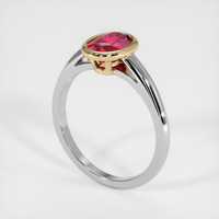 1.54 Ct. Ruby Ring, 14K Yellow & White 2