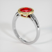 1.67 Ct. Ruby Ring, 14K Yellow & White 2