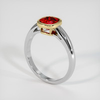 1.31 Ct. Ruby Ring, 14K Yellow & White 2