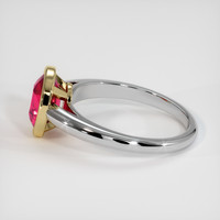 2.03 Ct. Ruby Ring, 14K Yellow & White 4