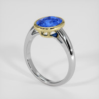 2.62 Ct. Blue Sapphire Ring, 14K Yellow & White 2