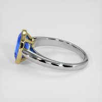 2.62 Ct. Blue Sapphire Ring, 14K Yellow & White 4