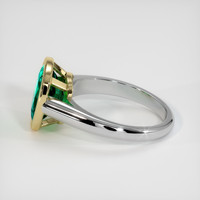 2.45 Ct. Emerald Ring, 18K Yellow & White 4