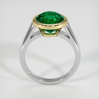 3.42 Ct. Emerald Ring, 18K Yellow & White 3