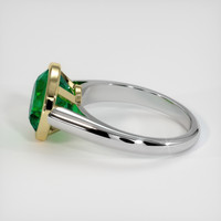 3.42 Ct. Emerald Ring, 18K Yellow & White 4