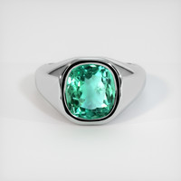 4.09 Ct. Emerald Ring, Platinum 950 1