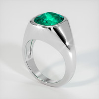 4.09 Ct. Emerald Ring, Platinum 950 2