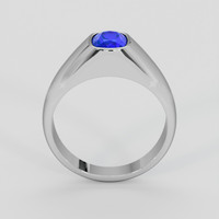 2.03 Ct. Blue Sapphire Ring, Platinum 950 3