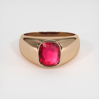 2.02 Ct. Ruby Ring, 18K Rose Gold 1