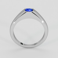 0.78 Ct. Blue Sapphire Ring, Silver 3